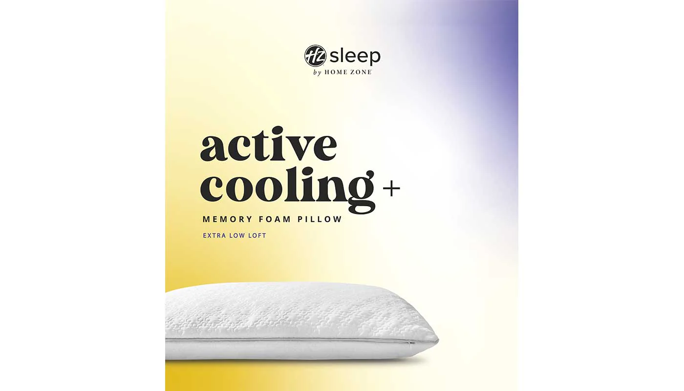 Active Cooling+ Pillow Extra Low Loft 2 Pack