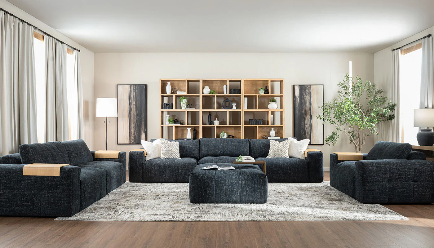 Amallo Fabric Super Sofa & Sofa - Image 3