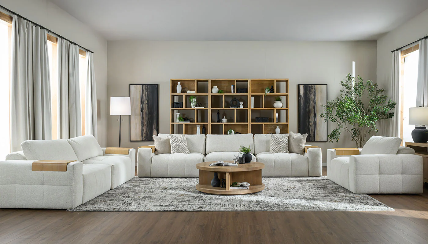 Amallo Fabric Super Sofa & Sofa - Image 4