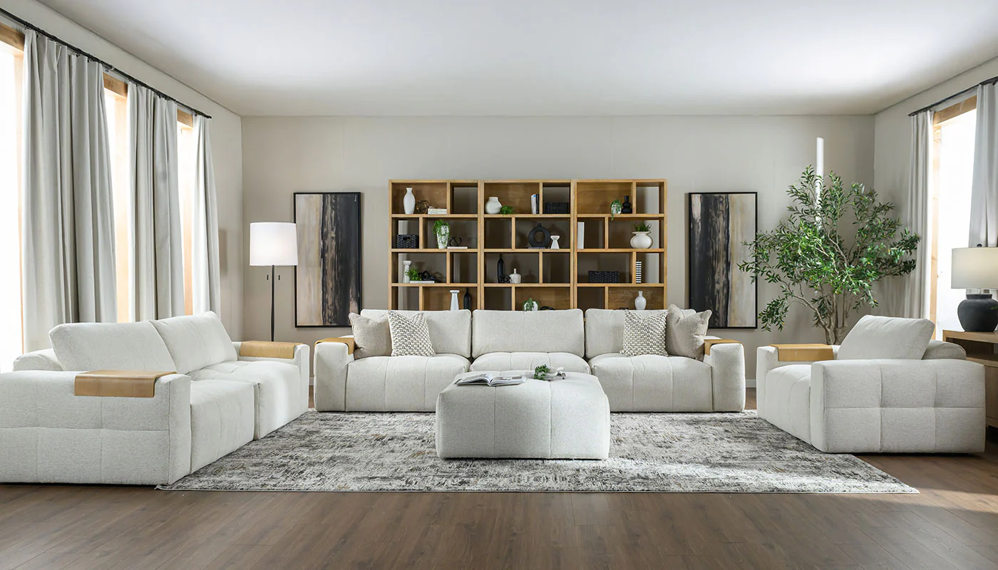 Amallo Fabric Super Sofa & Sofa - Image 5