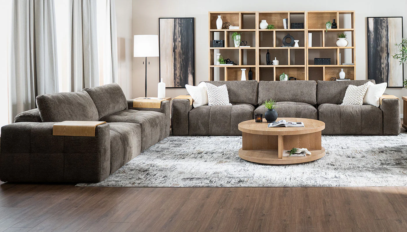 Amallo Fabric Super Sofa & Sofa - Image 7
