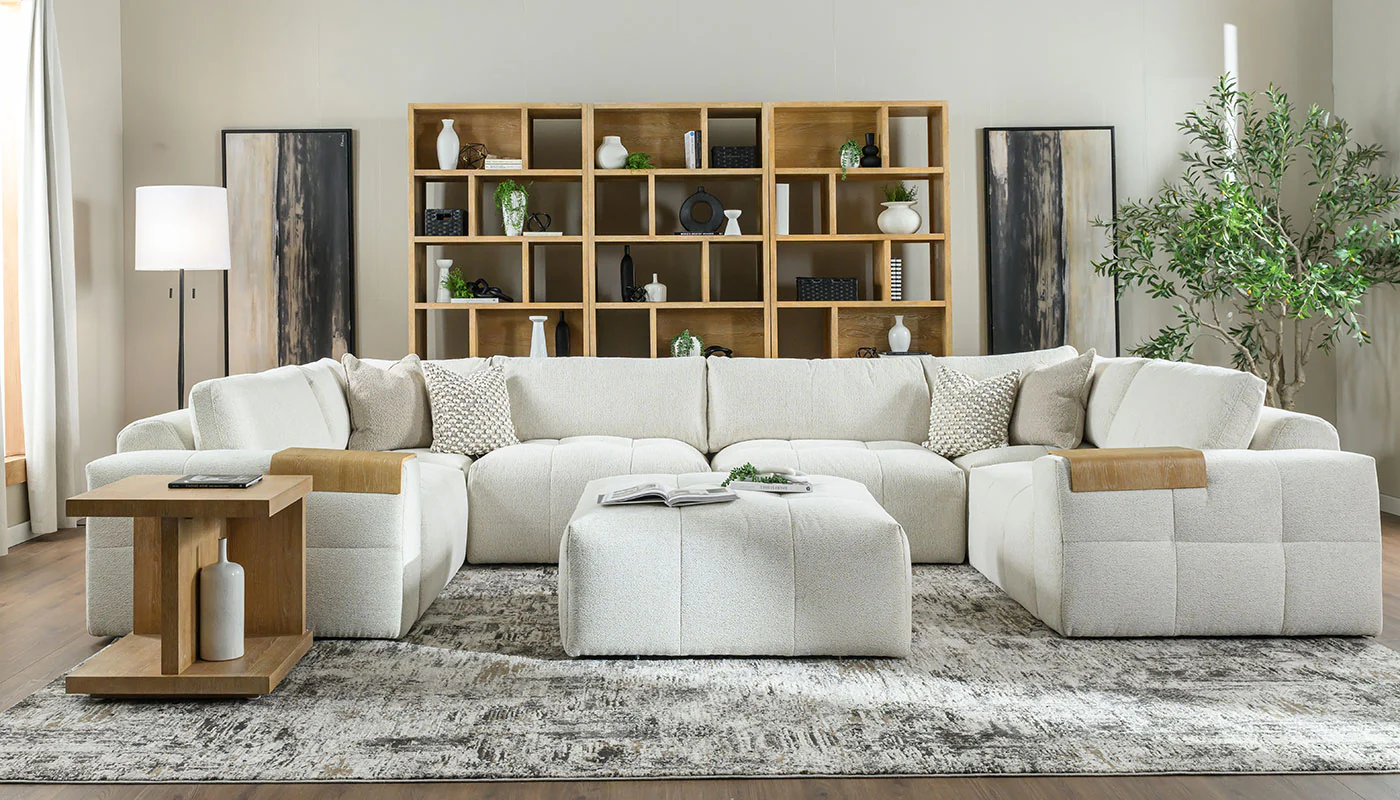 Amallo Fabric U Shape Sectional - Image 10