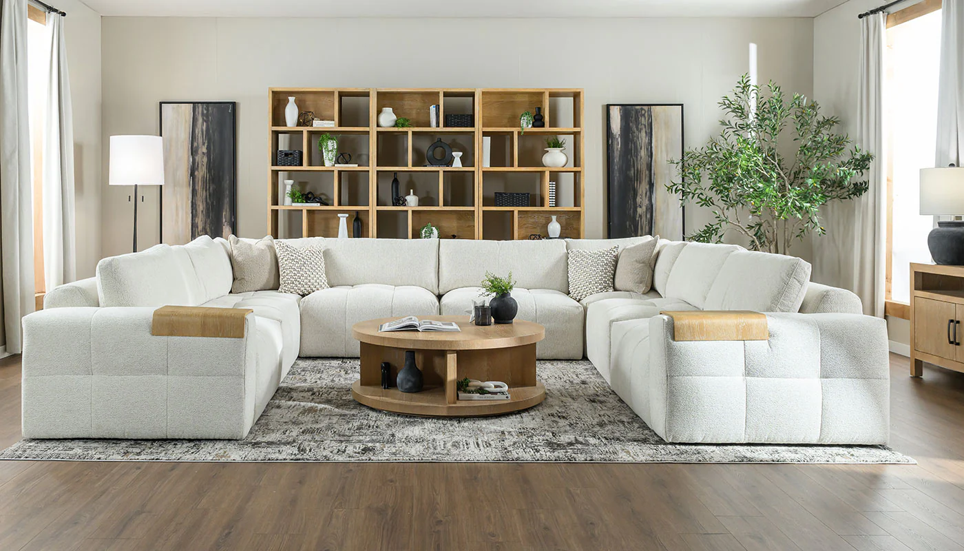 Amallo Fabric U Shape Sectional - Image 11
