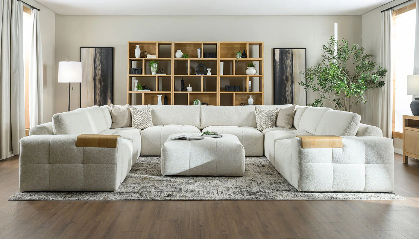 Amallo Fabric U Shape Sectional - Image 12