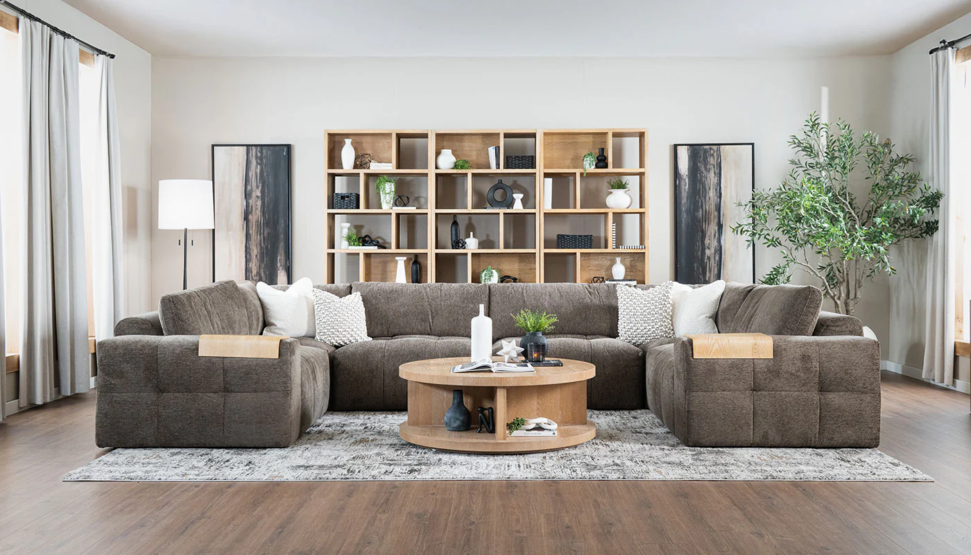 Amallo Fabric U Shape Sectional - Image 5