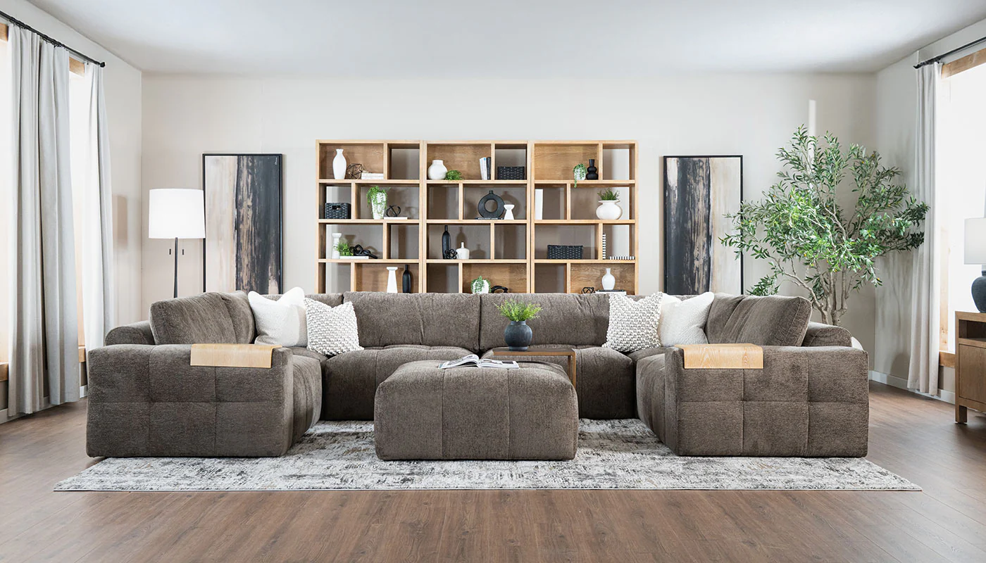 Amallo Fabric U Shape Sectional - Image 6
