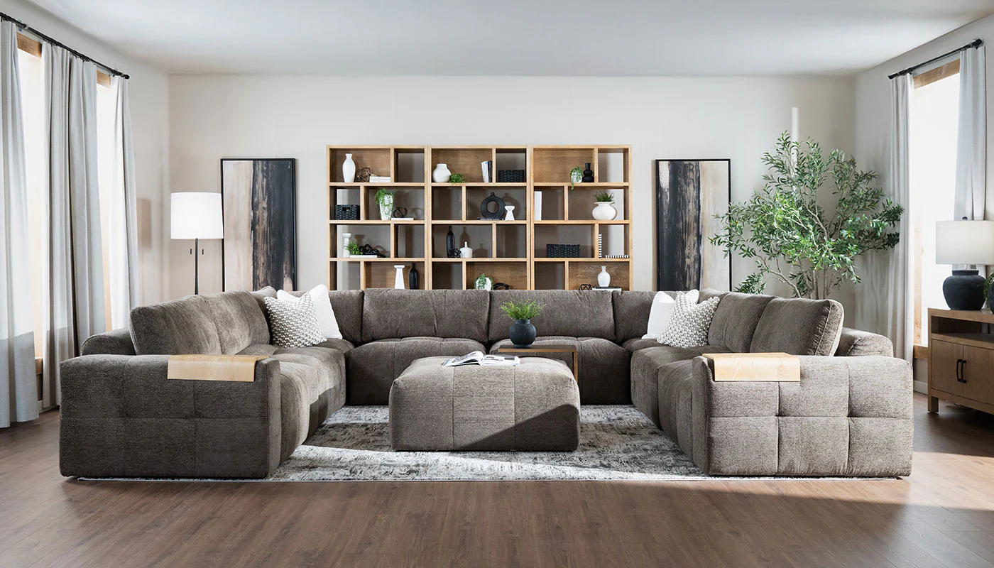 Amallo Fabric U Shape Sectional - Image 8
