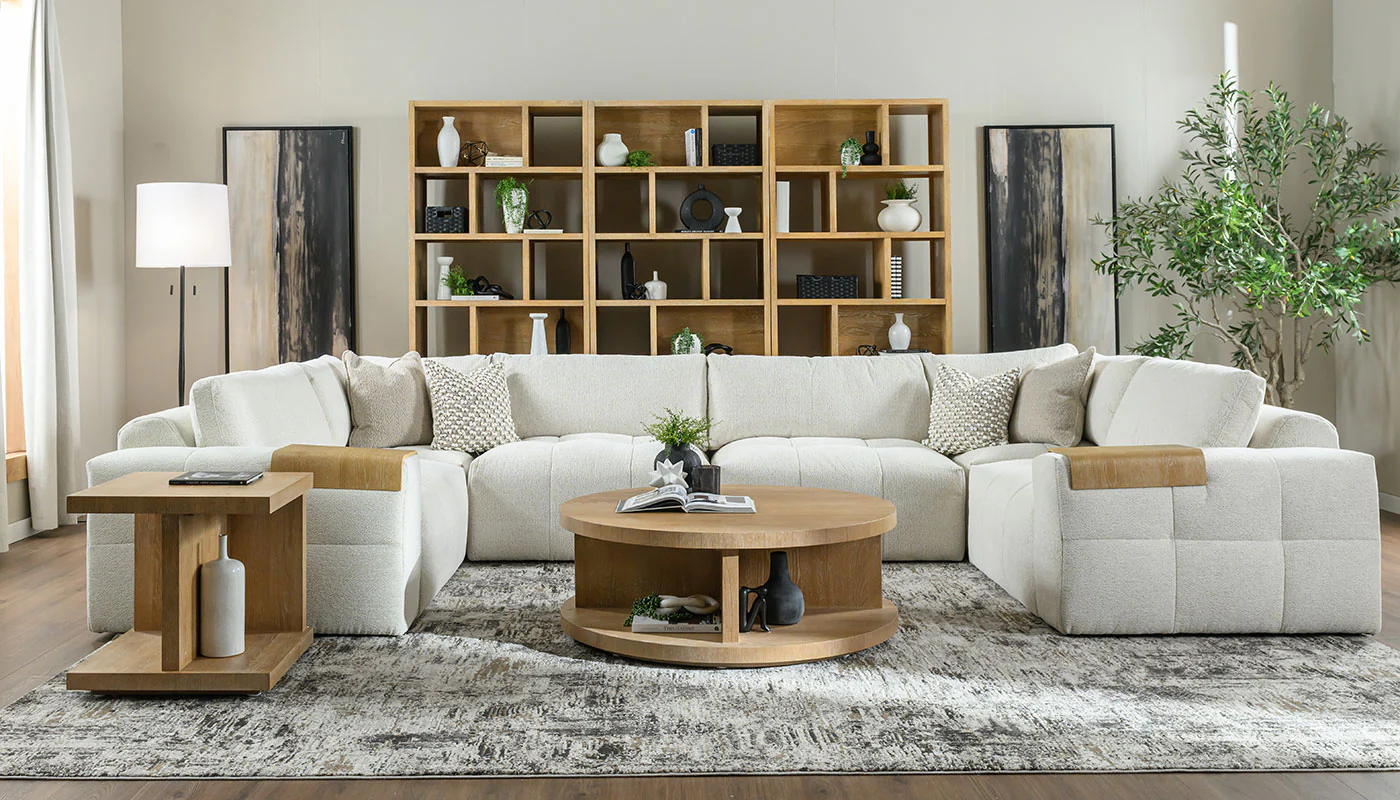 Amallo Fabric U Shape Sectional - Image 9