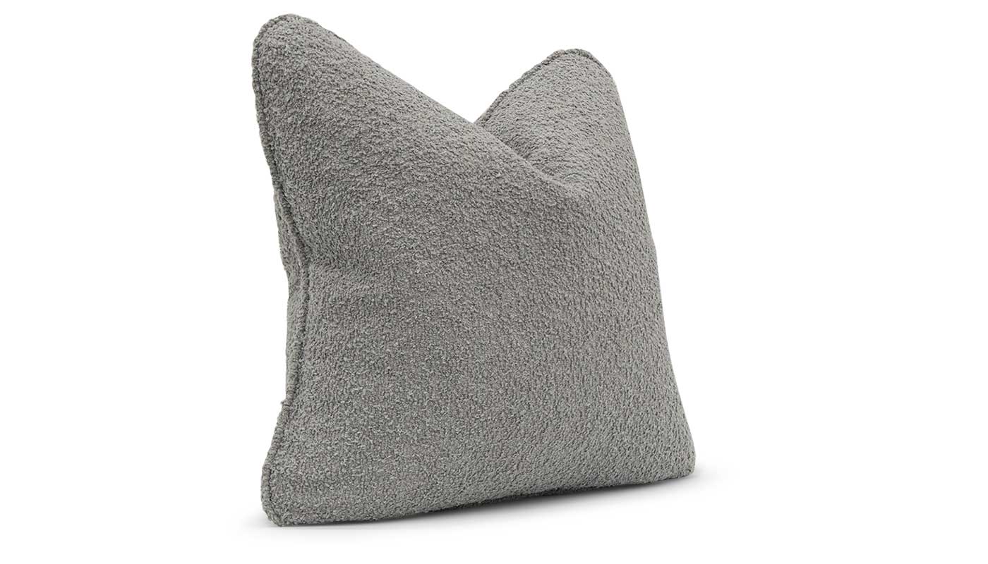 Bella Platinum Boucle Accent Pillow - Image 2