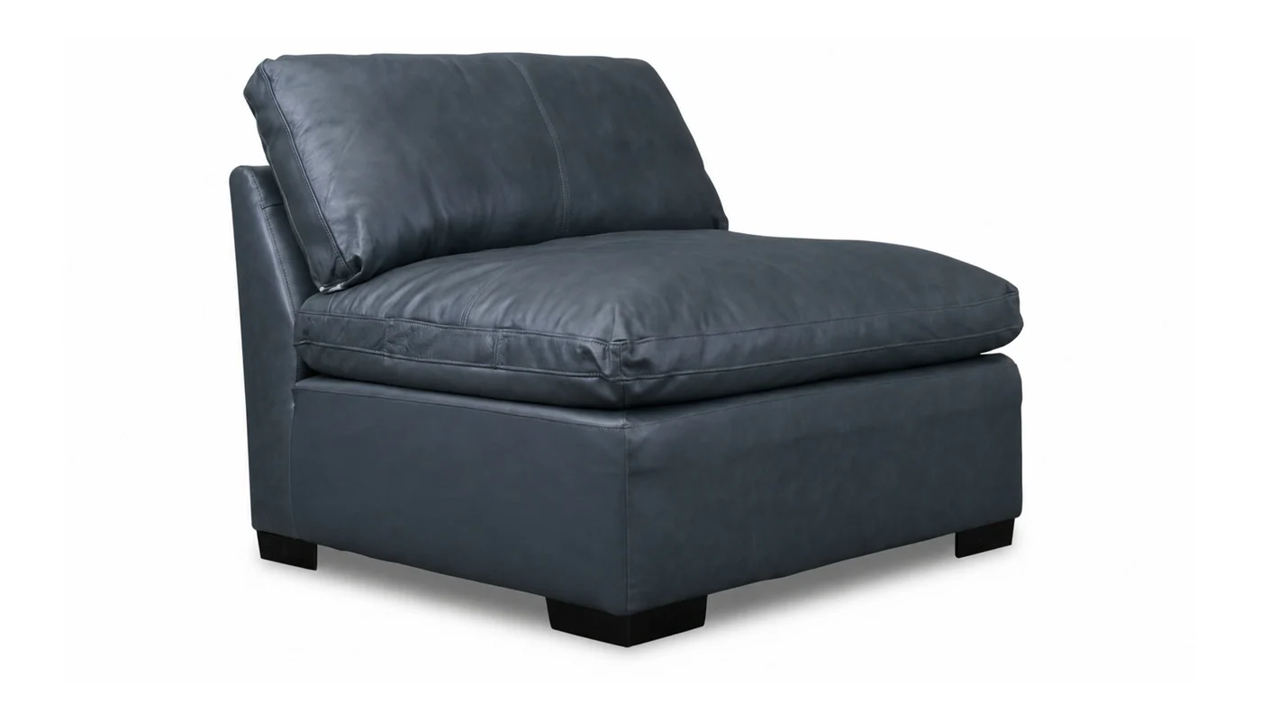 City Limits II Leather Armless Chair - Image 3