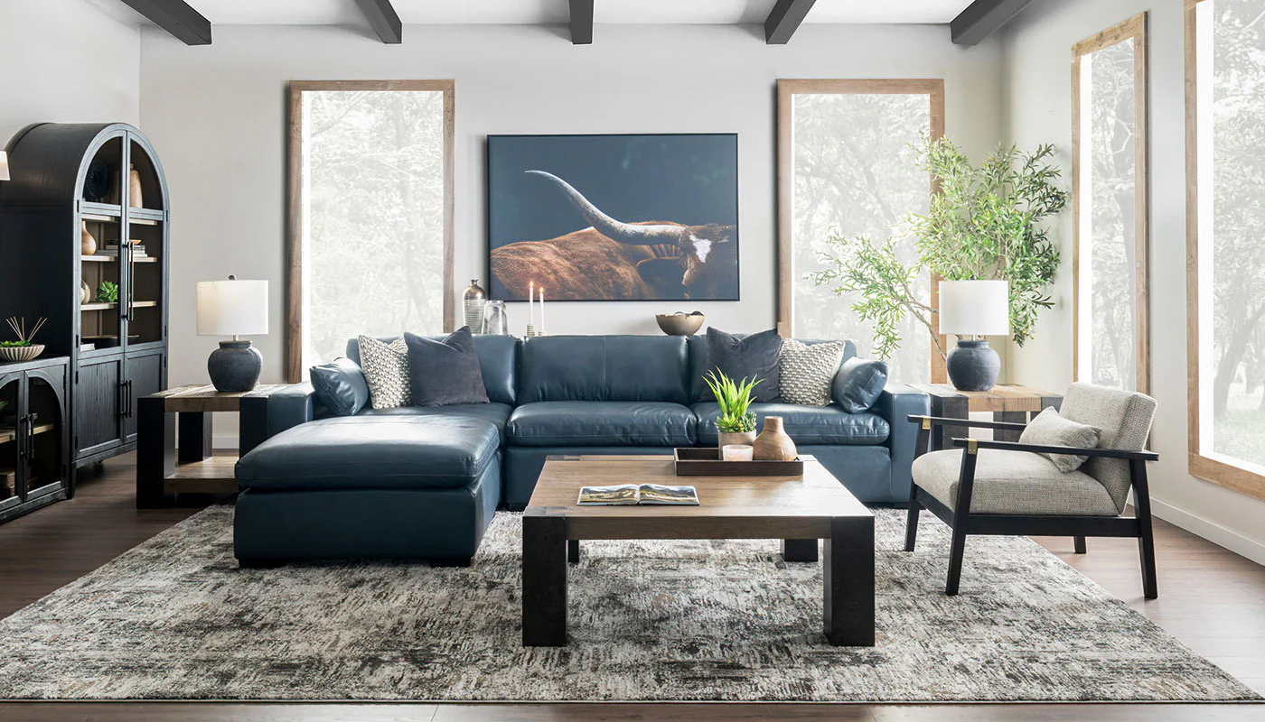 City Limits II Leather Super Sofa - Image 4