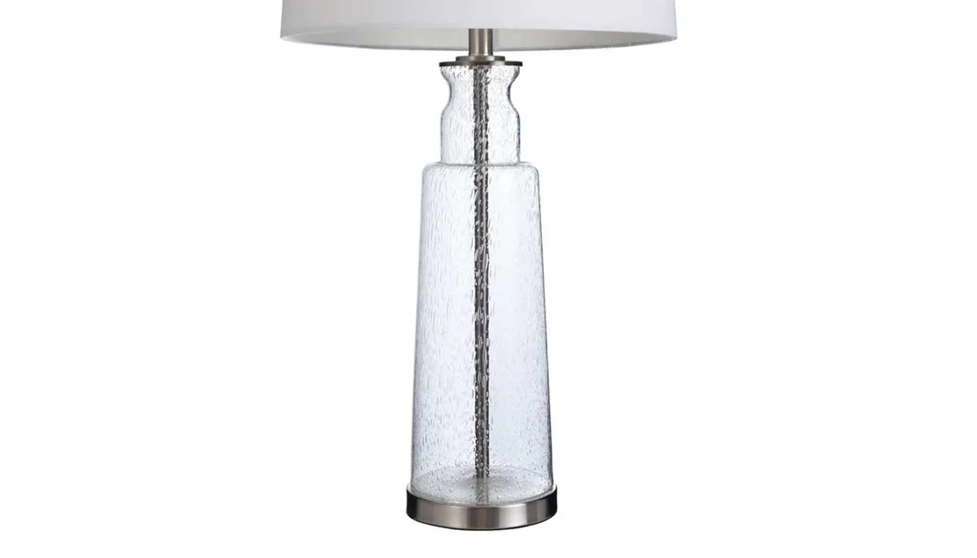 Clear Glass Table Lamp - Set of 2 - Image 4