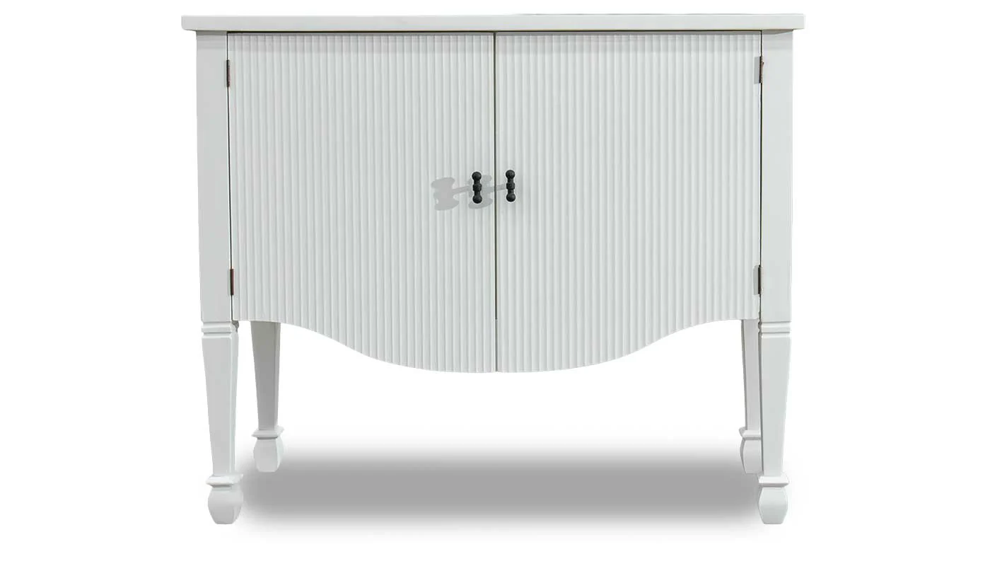 Danielle White Accent Cabinet