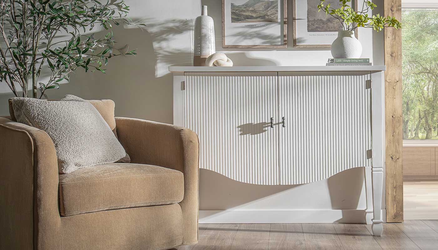 Danielle White Accent Cabinet - Image 2