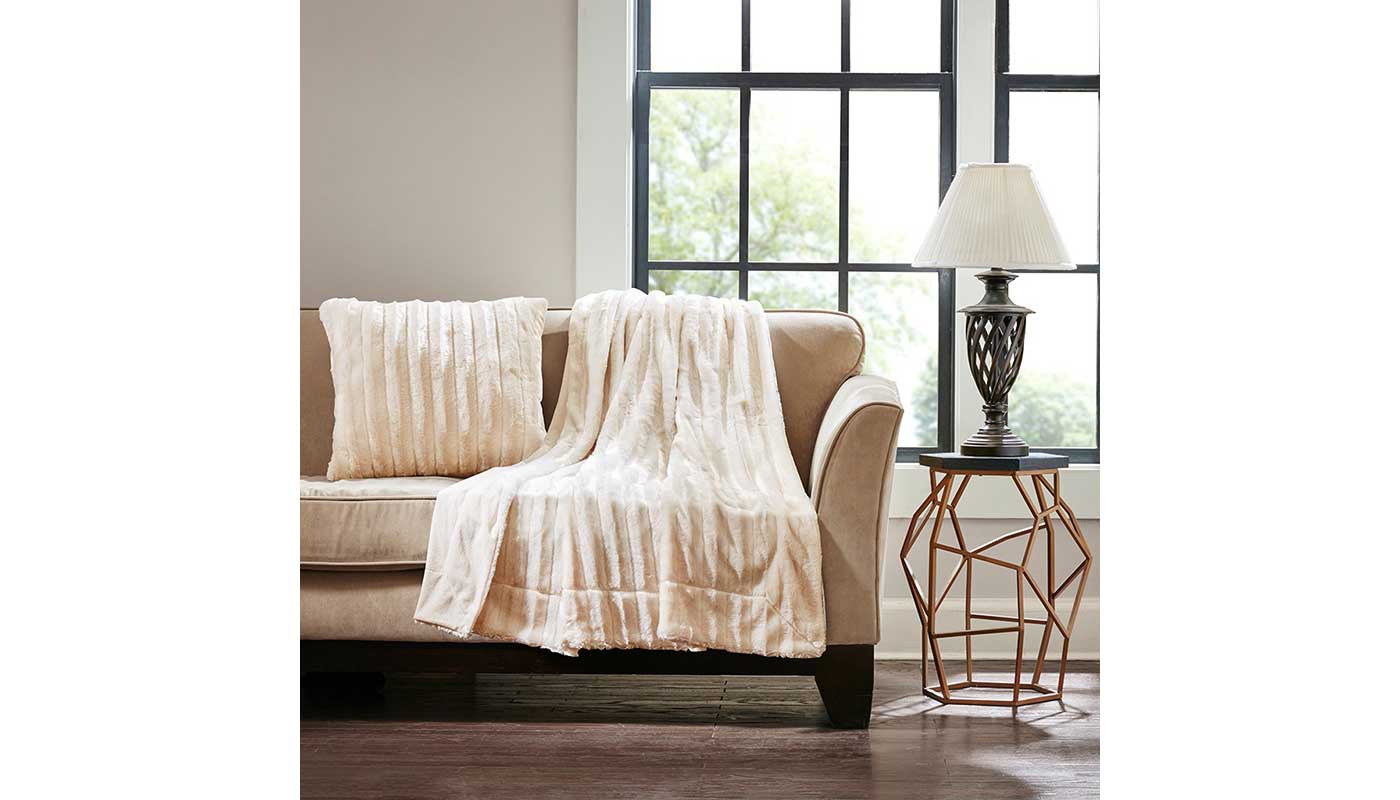 Duke Faux Fur Decorative Pillow - Image 3