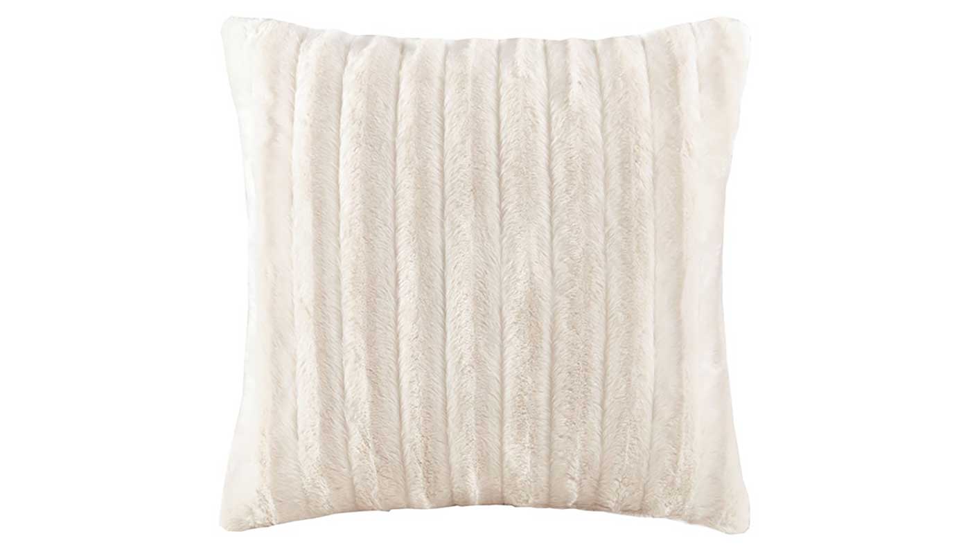 Duke Faux Fur Decorative Pillow - Image 4