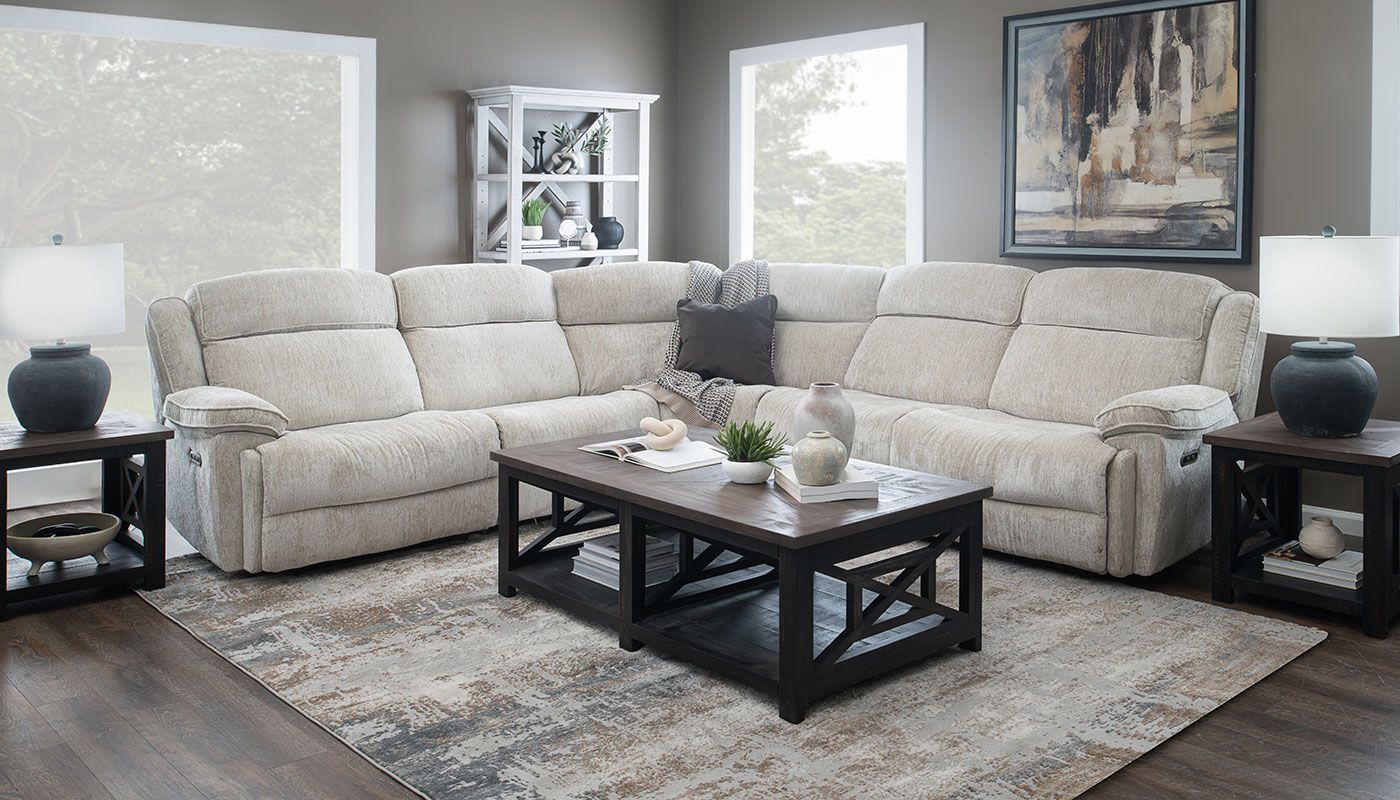 Easthill II Fabric Reclining Sectional - Image 3