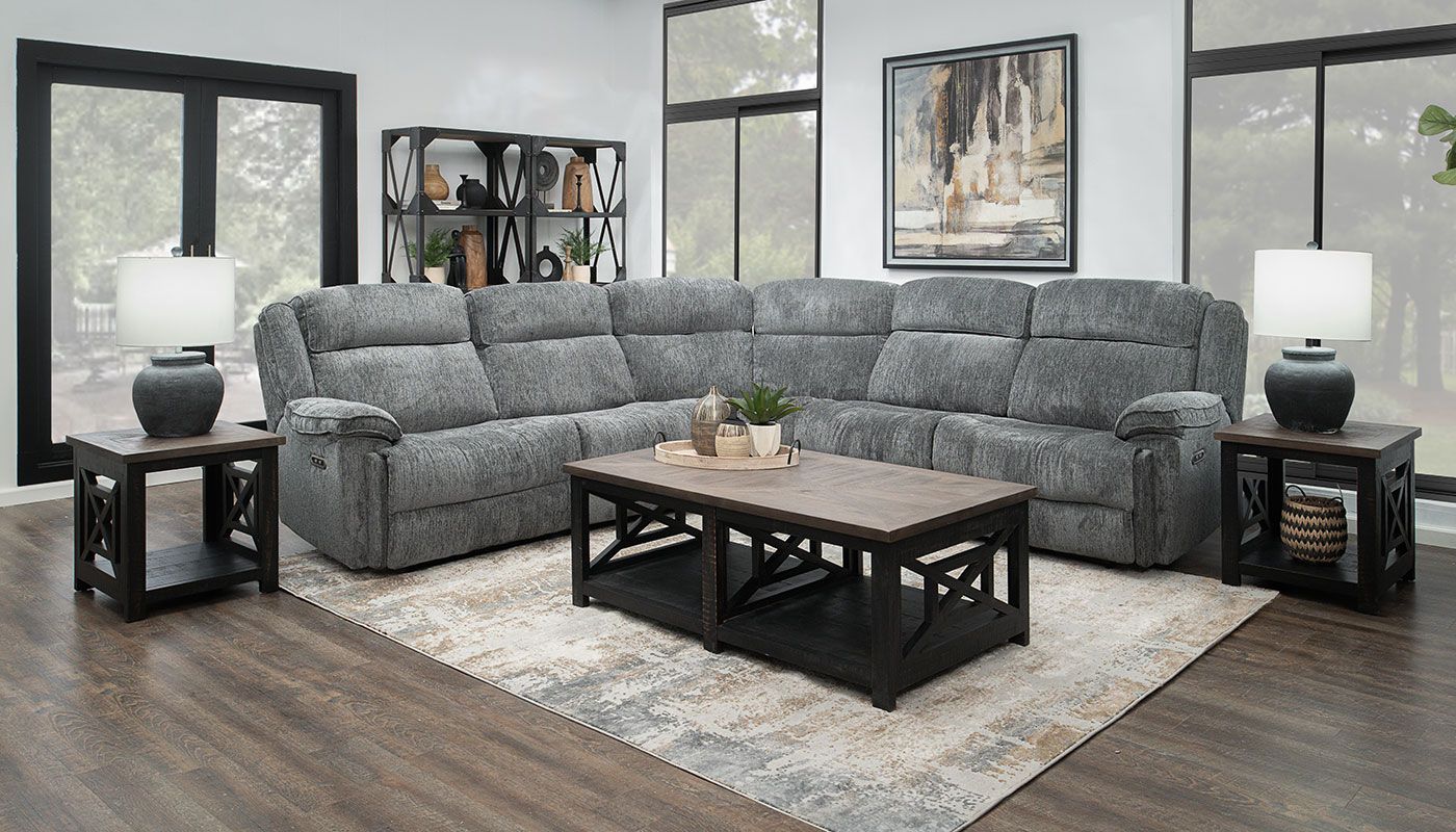 Easthill II Fabric Reclining Sectional - Image 4