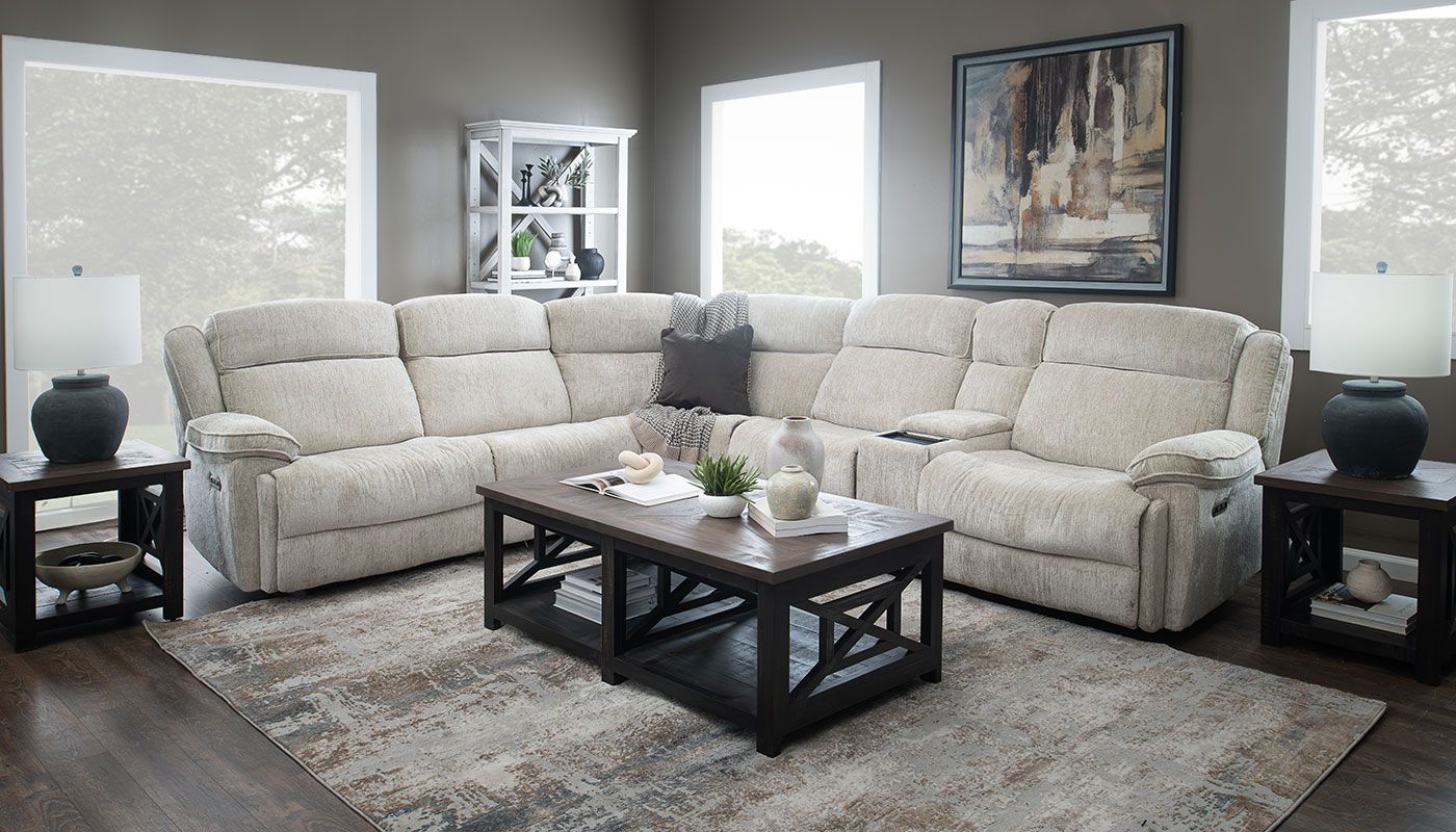 Easthill II Fabric Reclining Sectional - Image 5