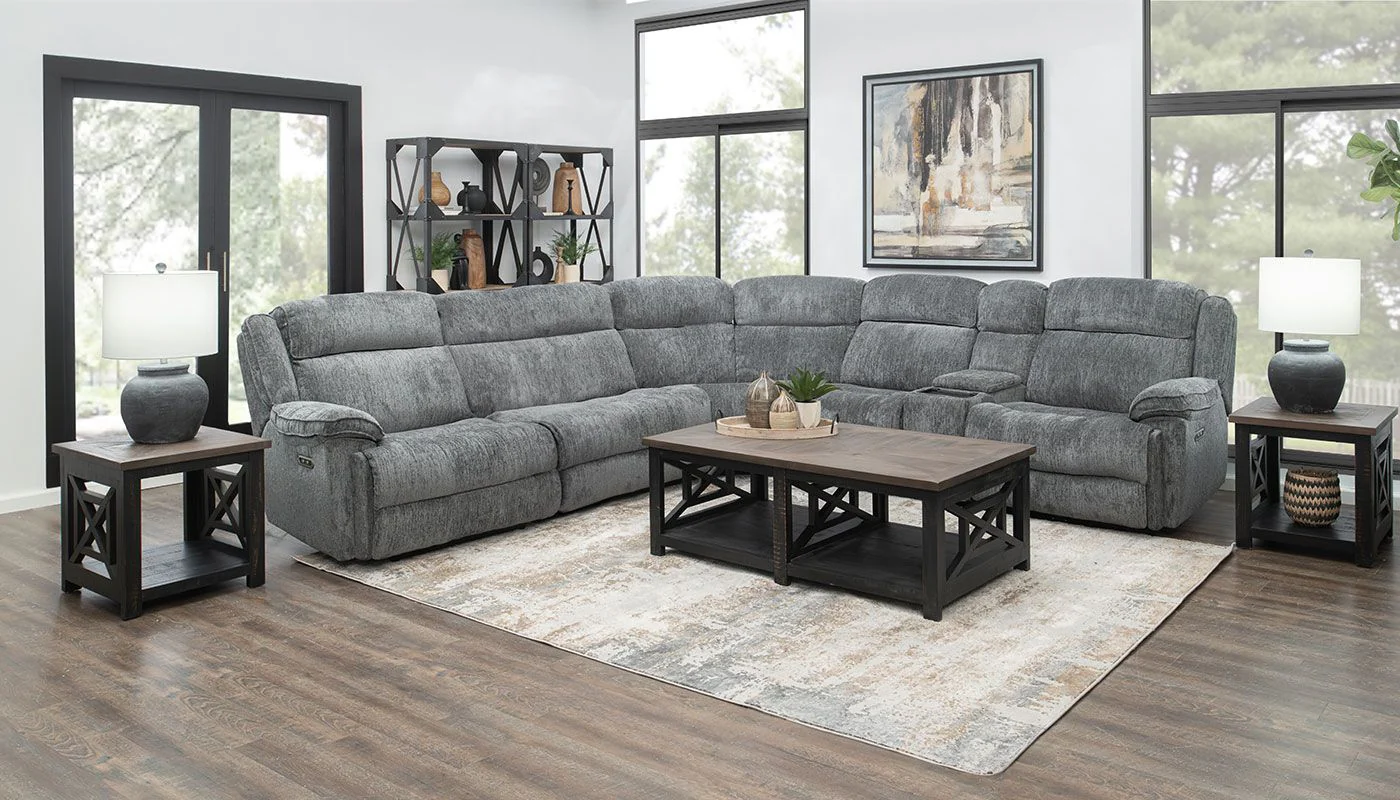 Easthill II Fabric Reclining Sectional - Image 6