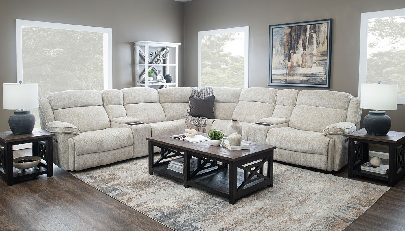 Easthill II Fabric Reclining Sectional - Image 8
