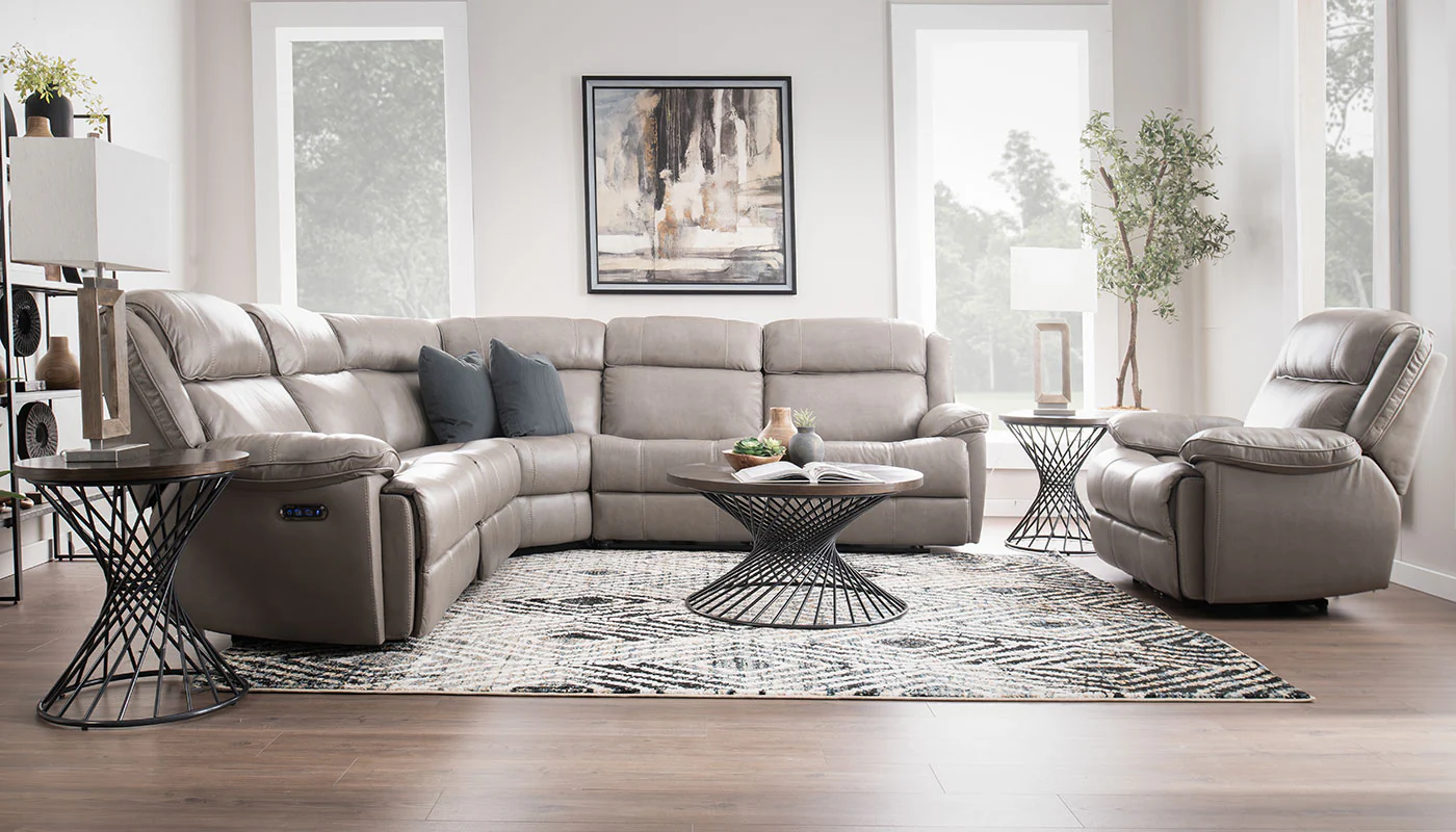 Easthill II Leather Reclining Sectional - Image 5