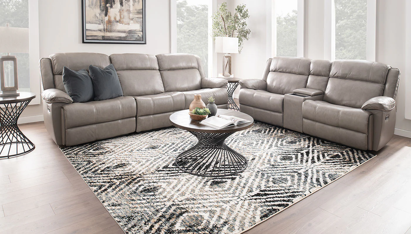 Easthill II Leather Reclining Sofa & Loveseat - Image 3