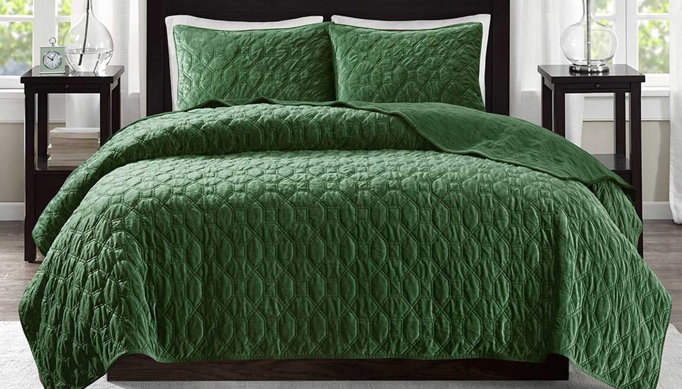 Harper Faux Velvet Comforter Set - Image 4