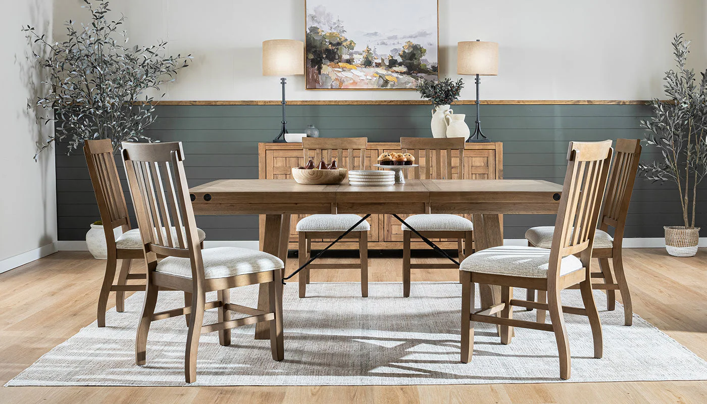 Iris II Light Hickory Dining Height Table & Chairs - Image 6