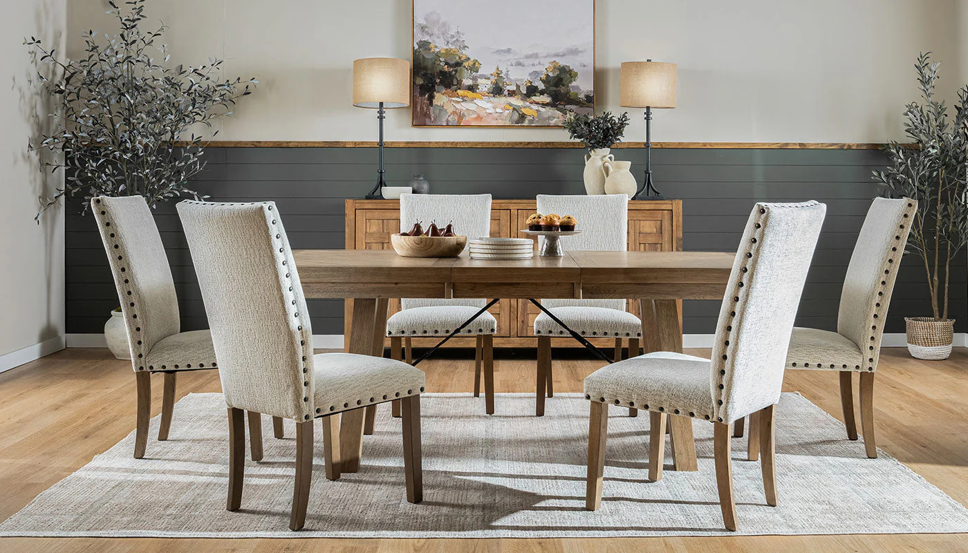 Iris II Light Hickory Dining Height Table & Chairs - Image 7
