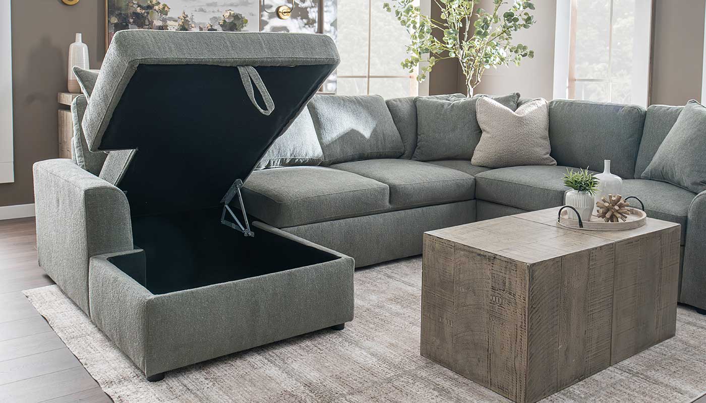 Ivy Trundle Sectional with Chaise - Image 7