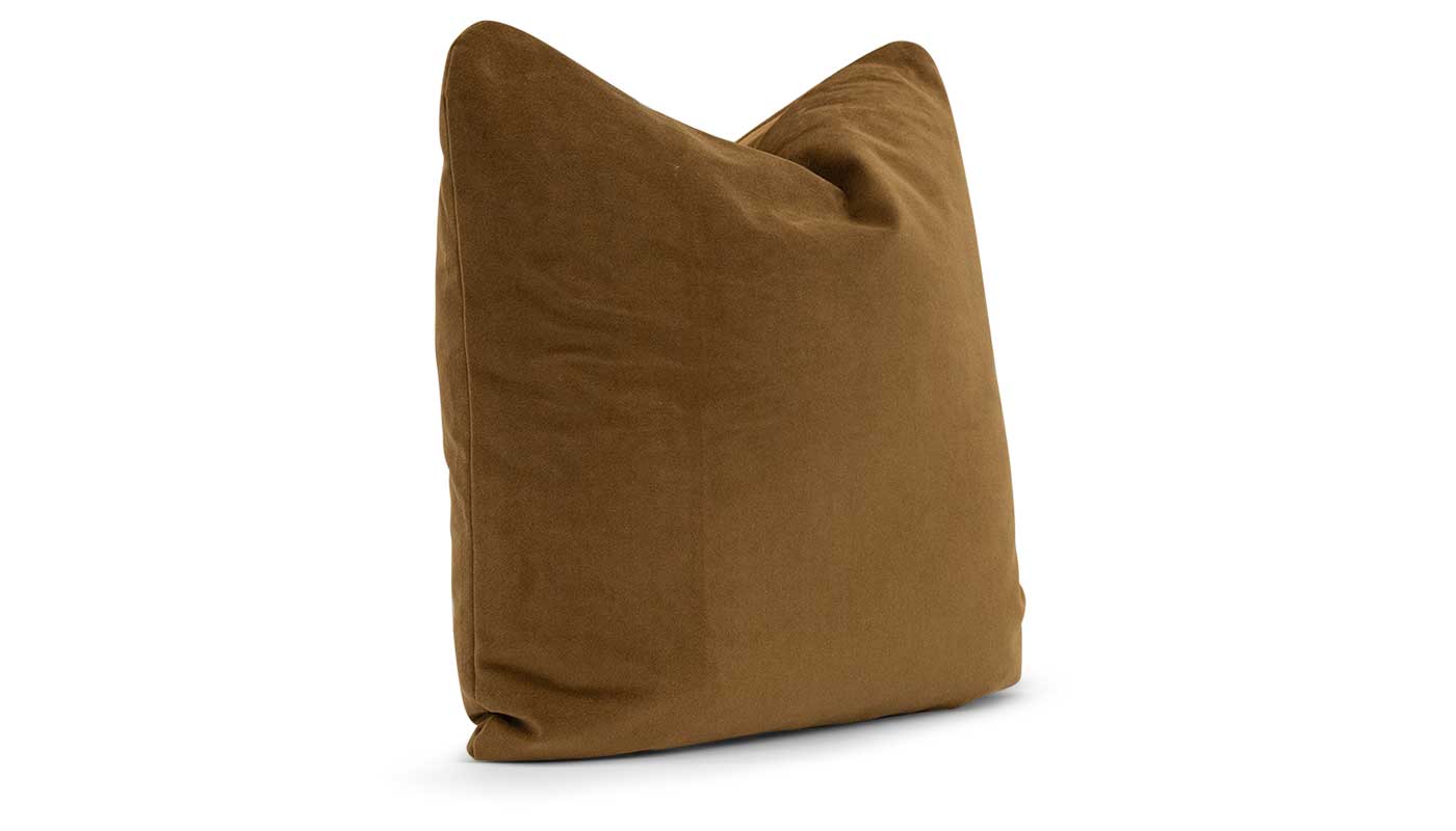 Jasper Cognac Velvet Accent Pillow - Image 2