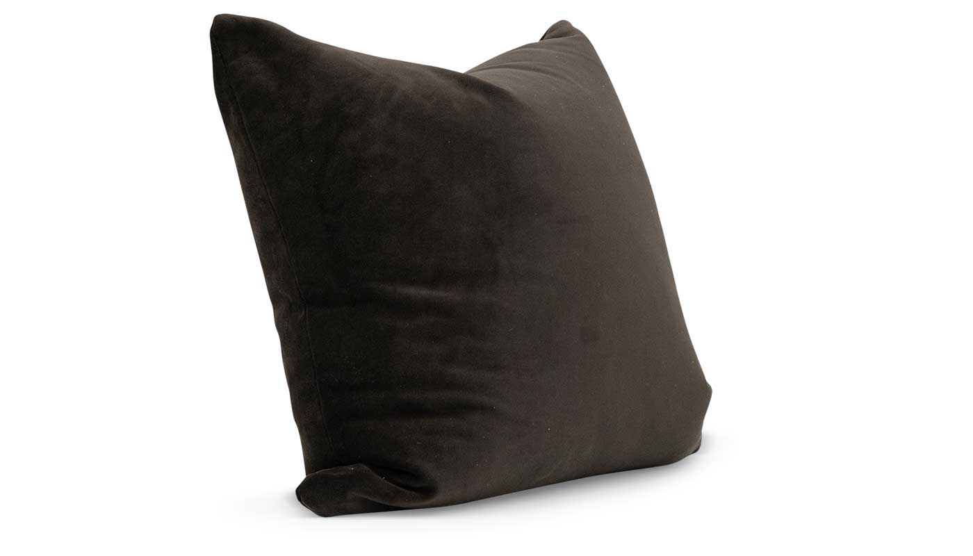 Jasper Mocha Velvet Accent Pillow - Image 2