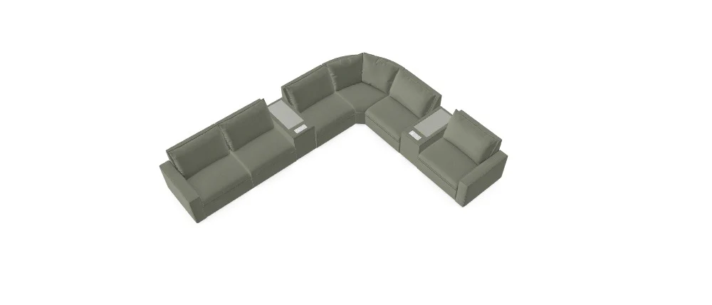 Love Story Modular Sectional - Custom Design Ref: M_A3WBDQ
