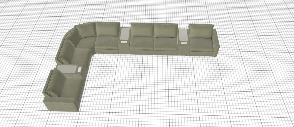 Love Story Modular Sectional - Custom Design Ref: M_N7TZSQ
