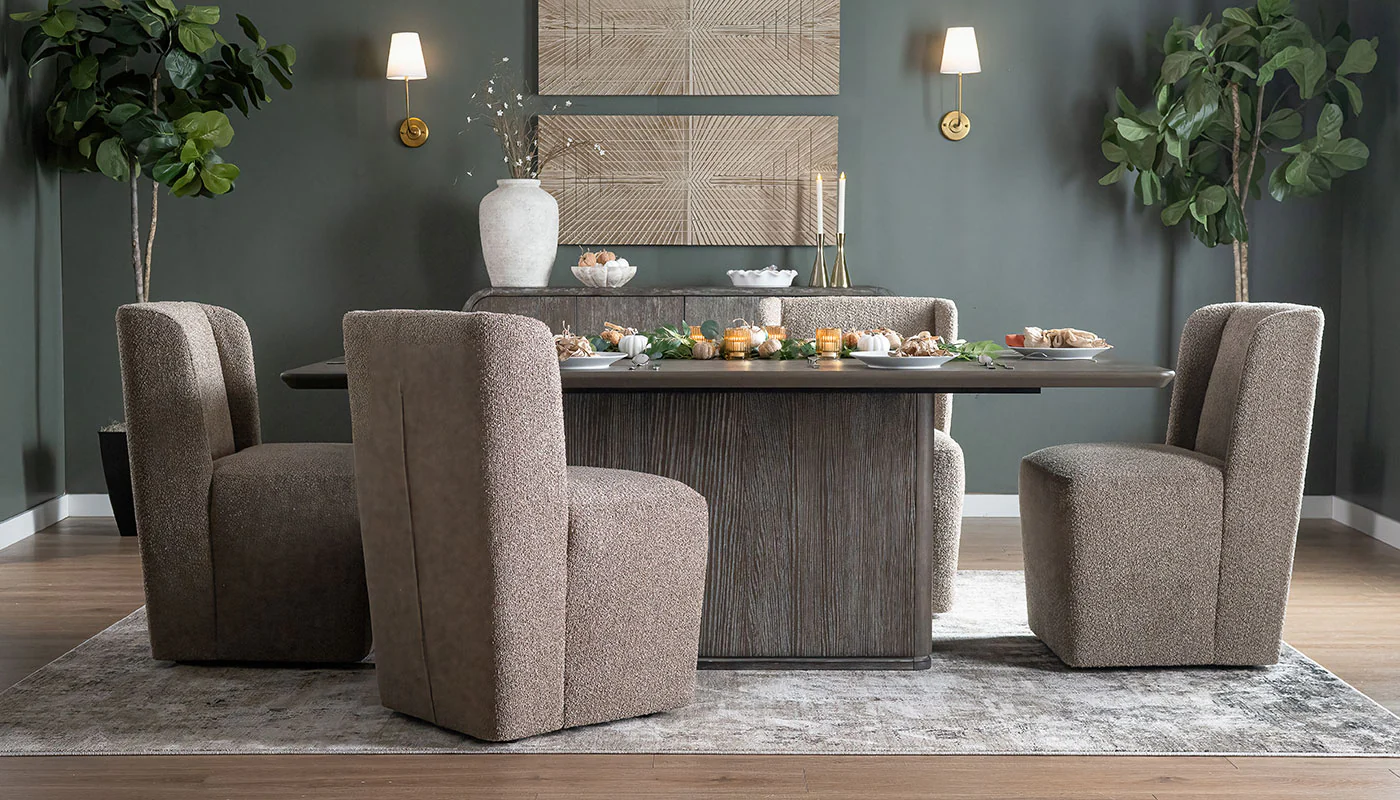 Mena Rectangular Dining Height Table & Mila Chairs - Image 2