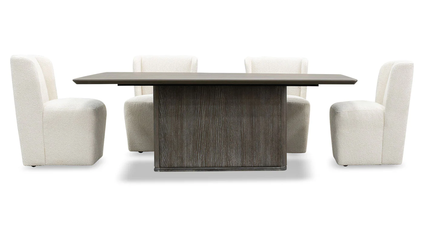 Mena Rectangular Dining Height Table & Mila Chairs - Image 3