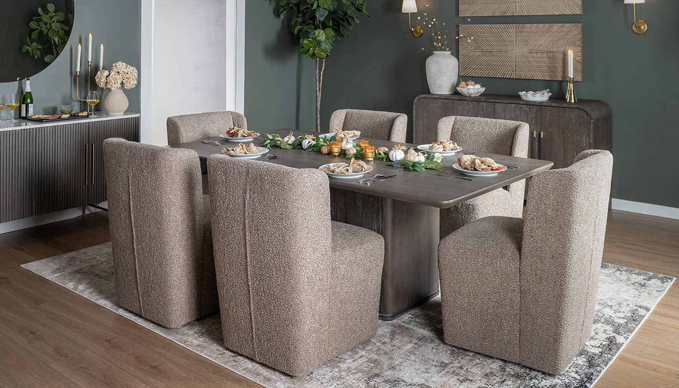 Mena Rectangular Dining Height Table & Mila Chairs - Image 4