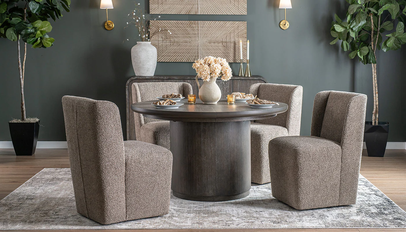 Mena Round Dining Height Table & Mila Chairs
