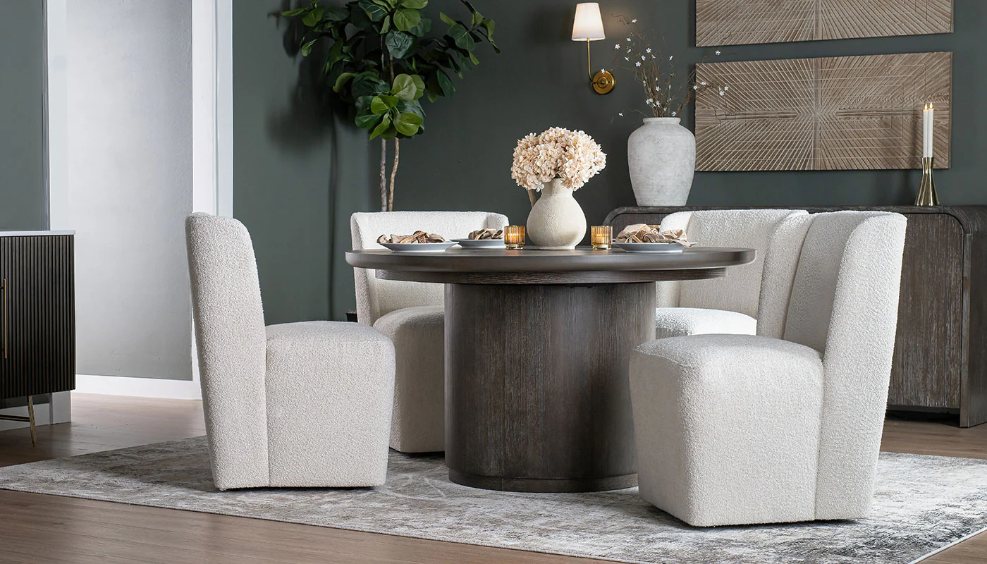 Mena Round Dining Height Table & Mila Chairs - Image 2