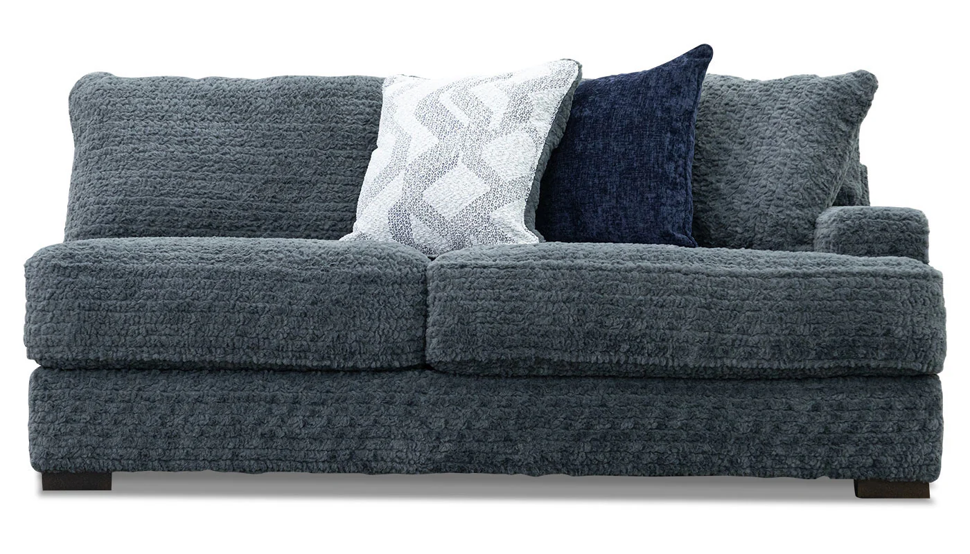 Pleasant Valley Fluffy Iron Right Arm Facing Sofa