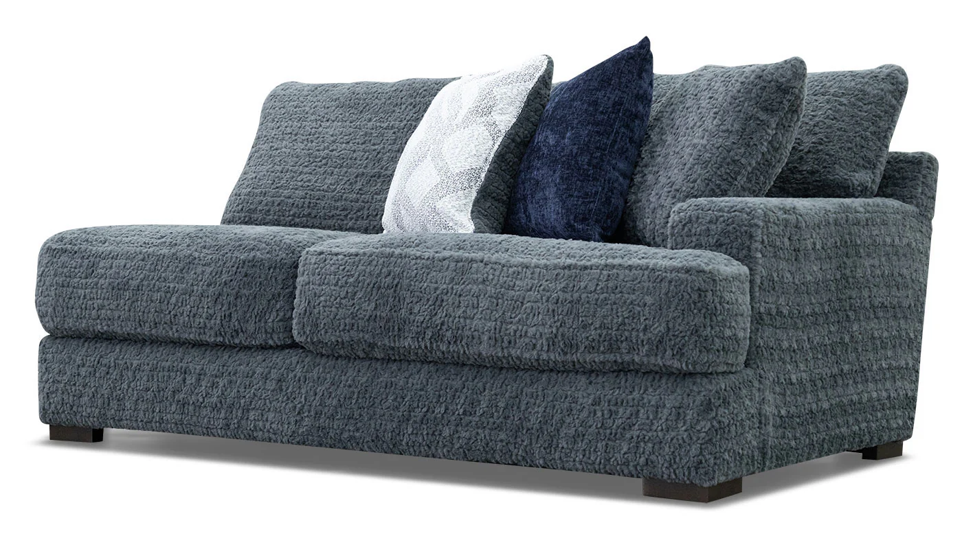 Pleasant Valley Fluffy Iron Right Arm Facing Sofa - Image 2