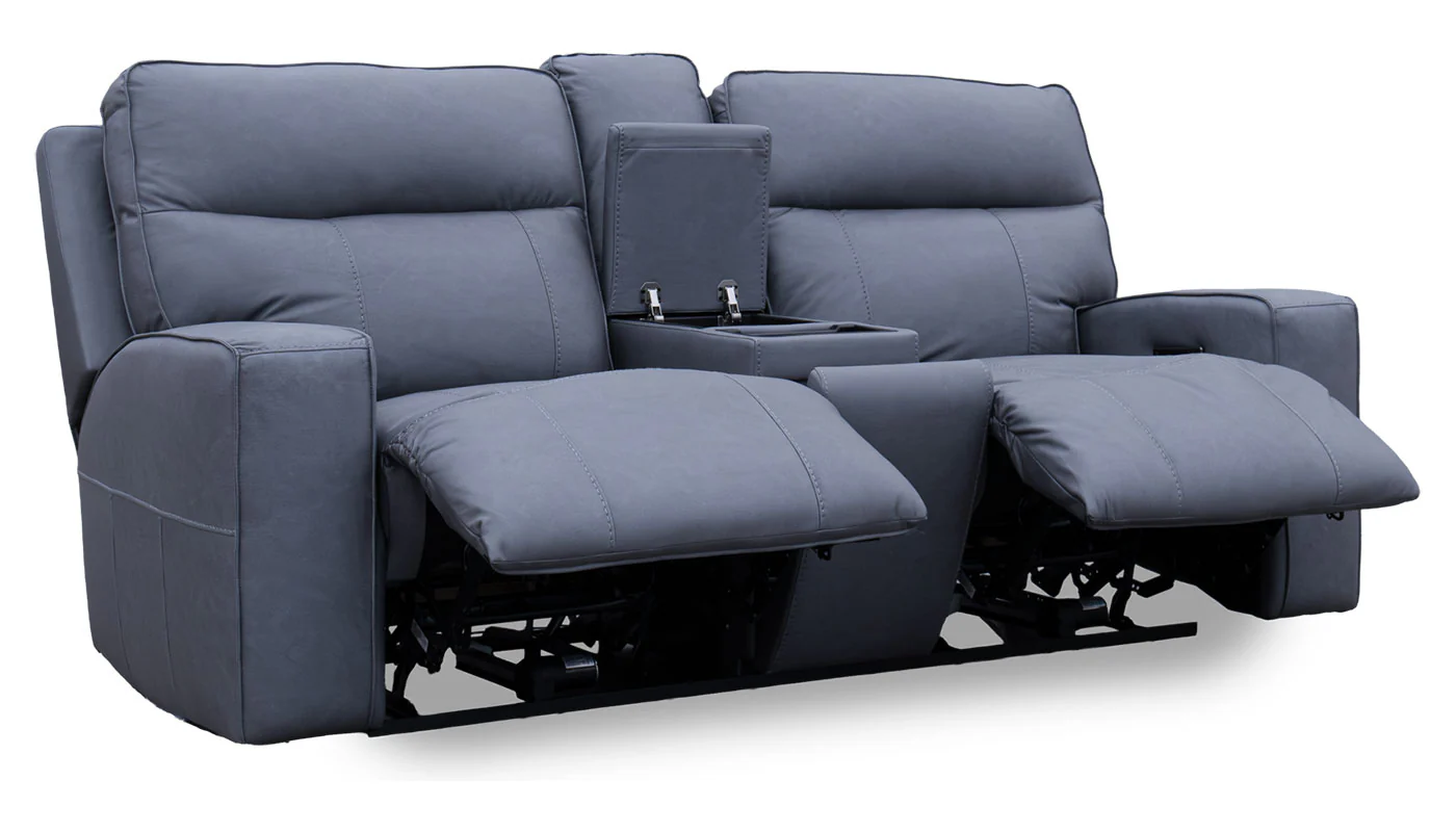 Ranger II Steel Blue Reclining Loveseat - Image 2