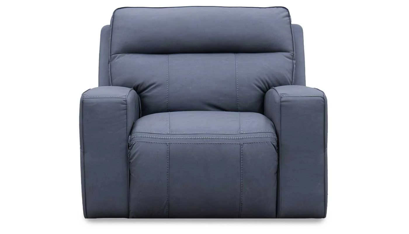 Ranger II Steel Blue Reclining Recliner - Image 2