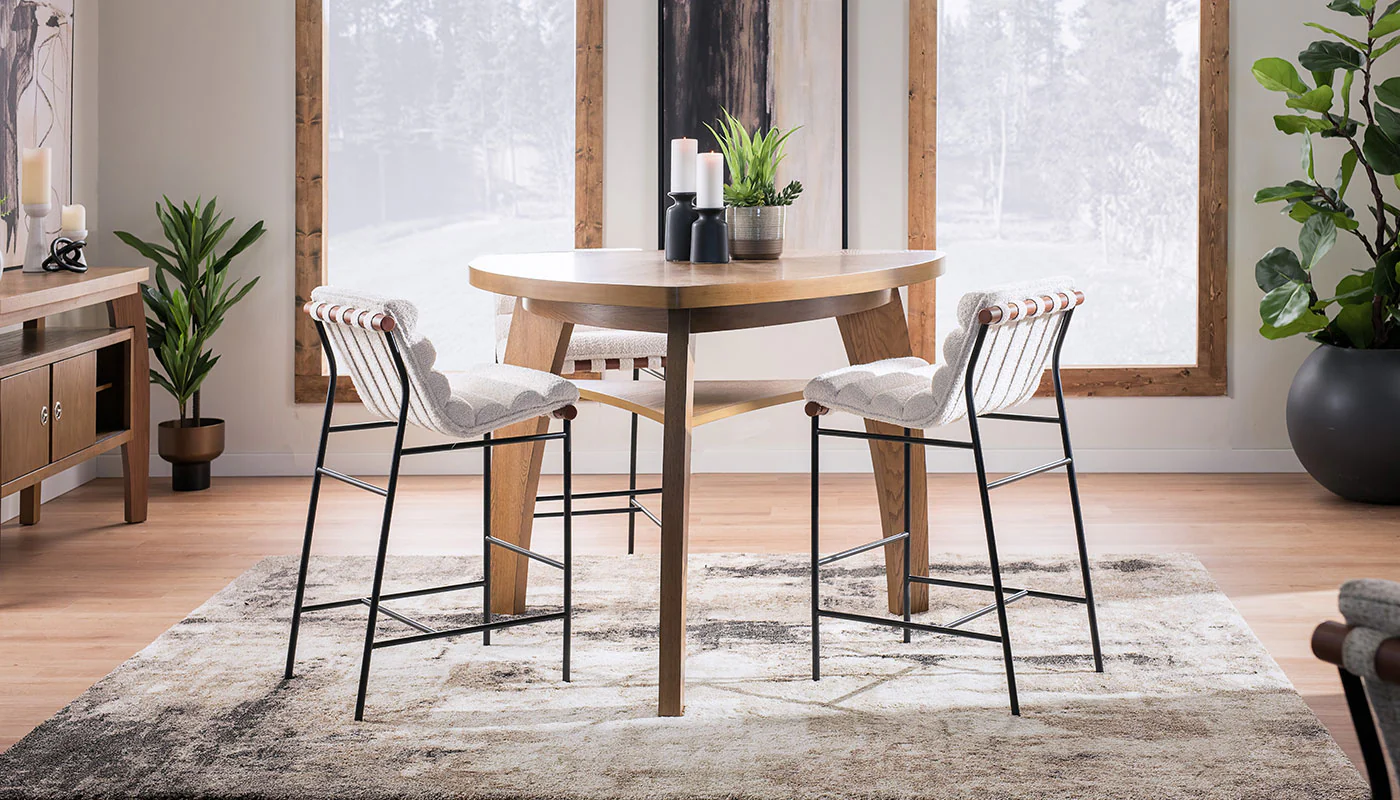 Triangle Bar Height Table & Vail Chairs - Image 17